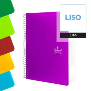cuaderno a5 tapa plástico