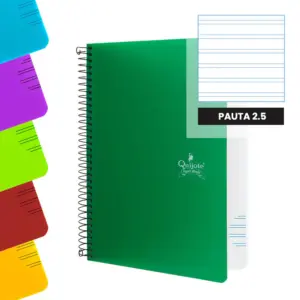 cuaderno a5 tapa plástico