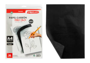 Papel Carbon Para Calco A4 Color Negro 10 Hojas