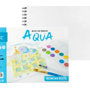 Bloc Dibujo A4 30Hojas 200gr/m2 Liso Aqua
