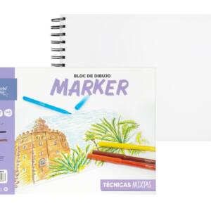 Bloc Dibujo A4 60Hojas 140gr/m2 Liso Marker