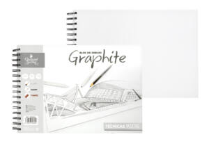 Bloc Dibujo A4 80Hojas 100gr/m2 Liso Graphite