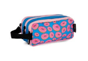 Estuche 3 Cremalleras Diseño Donas