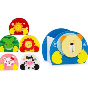 Portalápiz Madera Redondo Animales