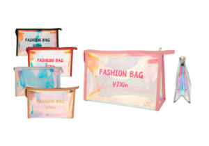 Neceser Bolsa Cosmética 25x16x8cm 1 Cremallera 1 Asa Holográfico