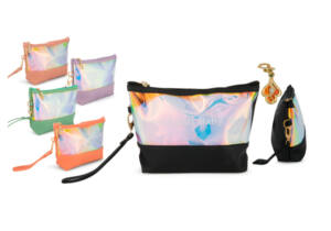 Neceser Bolsa Cosmética 21x14x5cm 1 Cremallera 1 Asa Holográfico