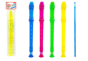 Flauta escolar con funda trasparente