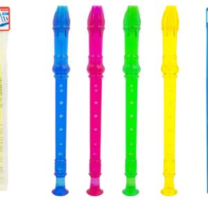 Flauta escolar con funda trasparente