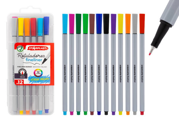 水彩笔套装 Rotuladore Fineliner 12 Colores