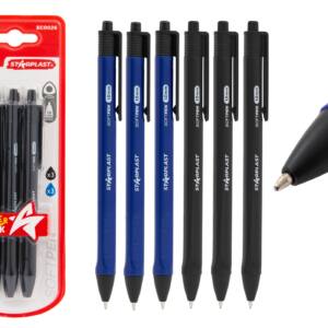 Boligrafo Softpen Retractil Punta 1Mm 6Uds 3Azul+3Negro
