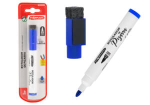 Rotulador Pizarra Azul Tapón Borrador Imantado Punta 2mm