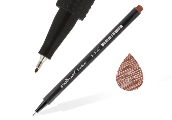Rotulador fineliner 0.4mm marrón