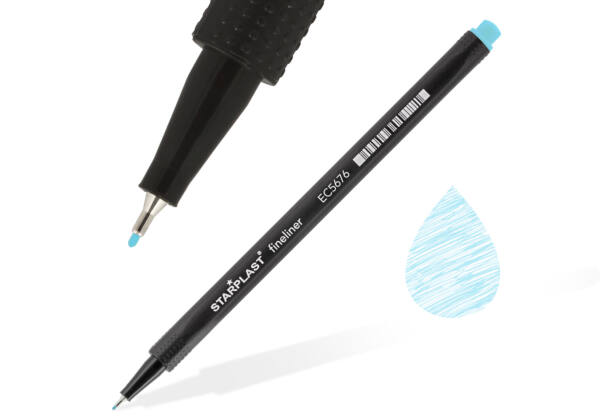 Rotulador fineliner 0.4mm azul pastel