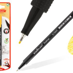Rotulador Punta Fina 0.4mm Fineliner Amarillo
