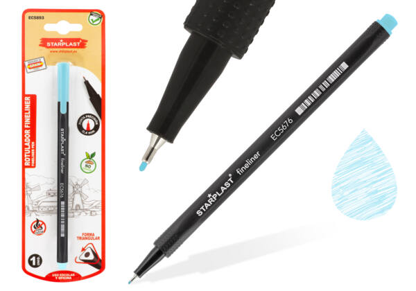 Rotulador fineliner 0.4mm azul pastel