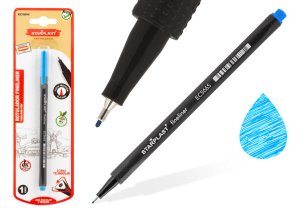 Rotulador fineliner 0.4mm cian