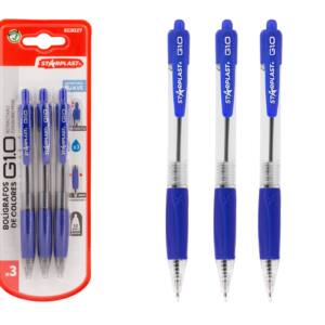 圆珠笔3支装 Boligrafos De Colores 3U Azul