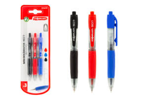Bolígrafos mini S-1 3U azul negro rojo