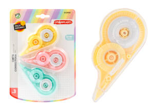 Set 3 cintas correctoras 5 colores pastel surtidos 8Mx5mm