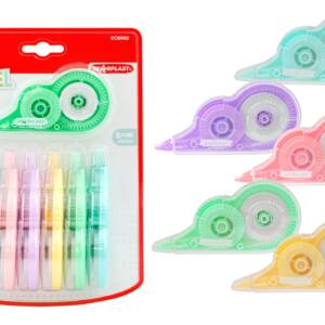 Set de 7 cintas correctoras 8 M colores pastel