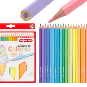 Lápices de colores pastel 24U