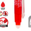Bolígrafo borrable retráctil 0.7mm Rojo con Antideslizante