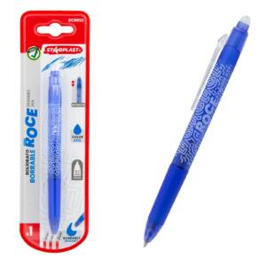 Bolígrafo borrable retráctil 0.7mm Azul con Antideslizante
