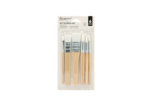 6 Pinceles Diferentes Puntas Brocha