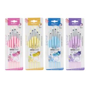 6 Pinceles Cuerpo Pastel