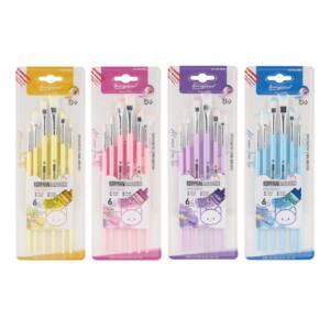 6 Pinceles Cuerpo Pastel