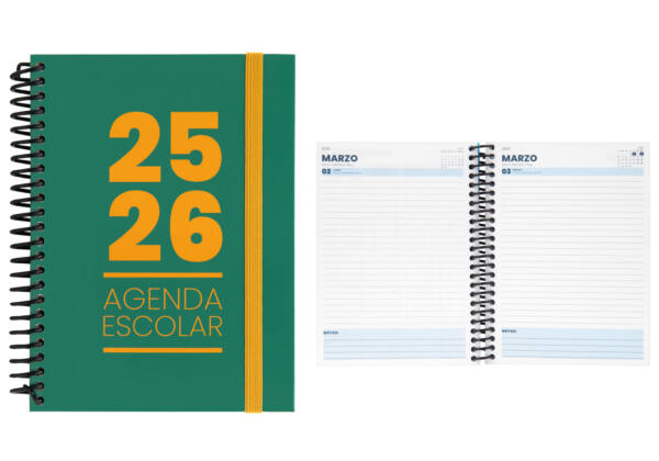 Eu-Mim Agenda Escolar 25/26 Tdura A5 Dp Verde