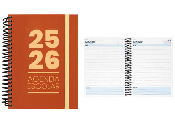 Eu-Mim Agenda Escolar 25/26 Tdura A5 Dp Naranja