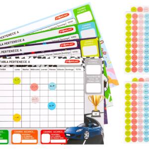 4 Tablas de recompensa 280 pegatinas Diferentes Diseños Modelo Urban