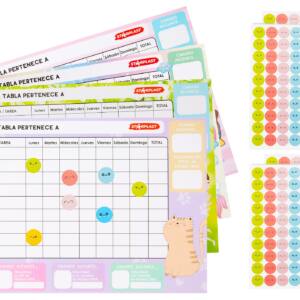 4 Tablas de recompensa 280 pegatinas Diferentes Diseños Modelo Cute