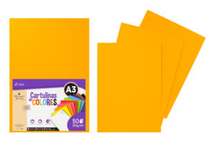 Cartulina A3 210g/m2 50U N24 oro