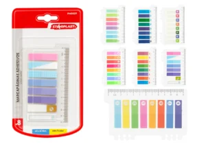 marcapáginas adhesivos de plástico