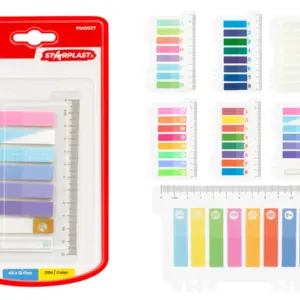 marcapáginas adhesivos de plástico