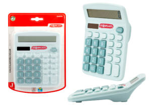 Calculadora Solar 12Dígitos Azul Pastel