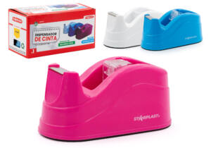 Dispensador de Celo Color Flúor Con Base Antideslizante