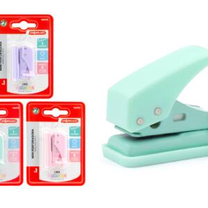 Mini Perforadora 1 Agujero 8 Hojas Colores Pastel