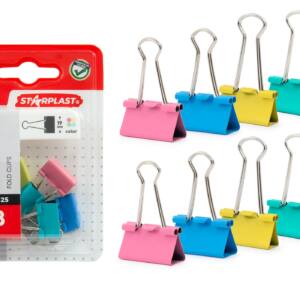 8 Pinzas Metálicas Pala 19mm Diferentes Colores