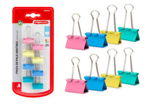 8 Pinzas Metálicas Pala 25mm Diferentes Colores