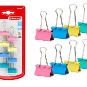 8 Pinzas Metálicas Pala 25mm Diferentes Colores