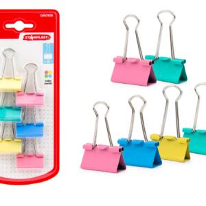 Pinza De Pala Metalica Colores 32Mm 6U