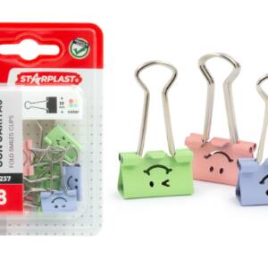 Pinza metálica colores con caras 19mm 8U