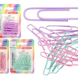 Clips Grandes Colores Pastel 50Mm 25Pcs