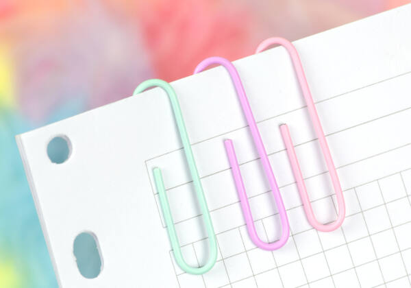 Clips Grandes Colores Pastel 50Mm 25Pcs