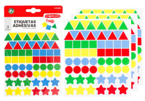 Etiquetas Adhesivas Diseño Formas Variadas 198 Pegatinas