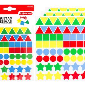 Etiquetas Adhesivas Diseño Formas Variadas 198 Pegatinas