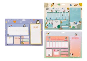 Set Tacos Notas Surtidas En Base Carton 26.5X19Cm